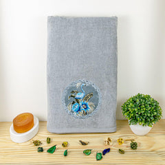 Prima Dream 100% Cotton Bath Towel (Applique Embroidery), 450 GSM