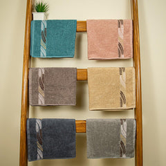 Rangoli Morgan 470 GSM 100% Cotton 6 Hand Towels