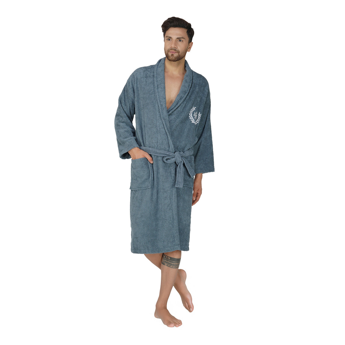 Rangoli Organic Bamboo Bathrobe for Men