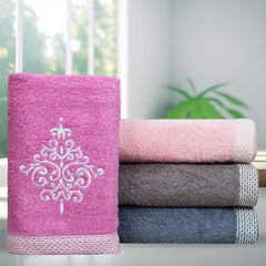 Royal Bamboo 500 GSM Hand Towels Set of 4, Multicolor | 100% Bamboo, Ultra Soft, Highly Absorbent Eco-Friendly Towels