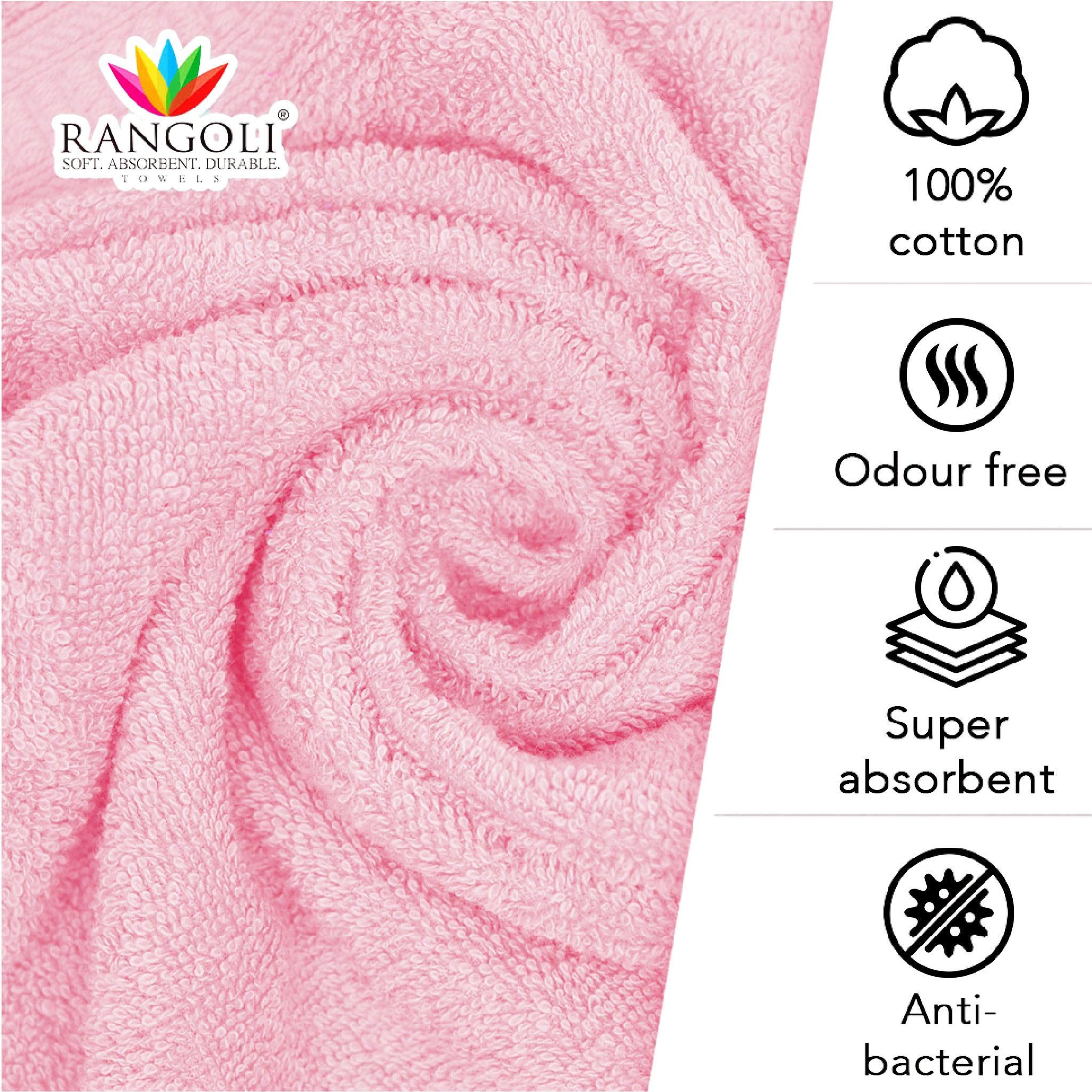 Trio 100% Cotton Hand Towel Set (60x40 CM), 550 GSM - Rangoli