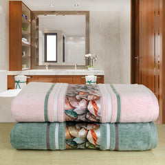 Oriental 450 GSM Bath Towels Set Of 2 | Ultra Soft & Highly Absorbent Towels