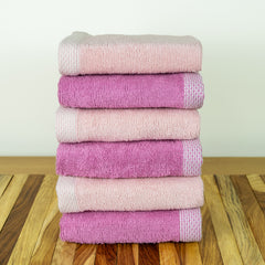 Rangoli  100% Bamboo Face Towel |  Set of 6, 500 GSM (Multi)