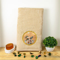 Prima Dream 100% Cotton Bath Towel (Applique Embroidery), 450 GSM