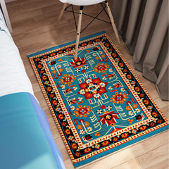 Rangoli Indian Contemporary Design Anti Skid Carpet - Rangoli