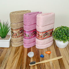 Royal Designed Rajvanshi 440 GSM Cotton Hand Towels , Set of 3