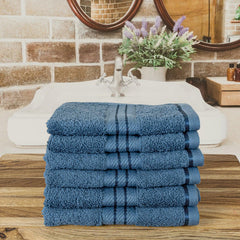 Rangoli Venetion 100% Cotton Face Towel |  Set of 6, 600 GSM