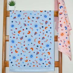 Rangoli Kids Unicorn Printed Cotton Bath Towel | Anti-Bacterial, Ultra Soft Towels for Girls and Boys, Pack of 2