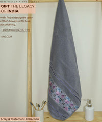 Rangoli Victoria 100% Cotton Bath Towel | Ultra Soft, Super Absorbent Luxurious Towels