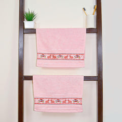 Royal Designed Rajvanshi 440 GSM Cotton Set of 2 Hand Towels - Rangoli