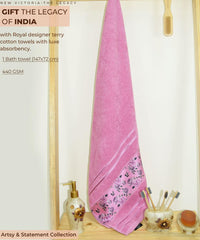 Rangoli Victoria 100% Cotton Bath Towel | Ultra Soft, Super Absorbent Luxurious Towels