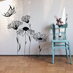Butterfly Paradise Wall Sticker (130 x 120 cm) - Rangoli