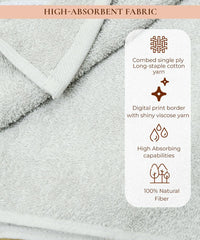 Rangoli Victoria 100% Cotton Bath Towel | Ultra Soft, Super Absorbent Luxurious Towels