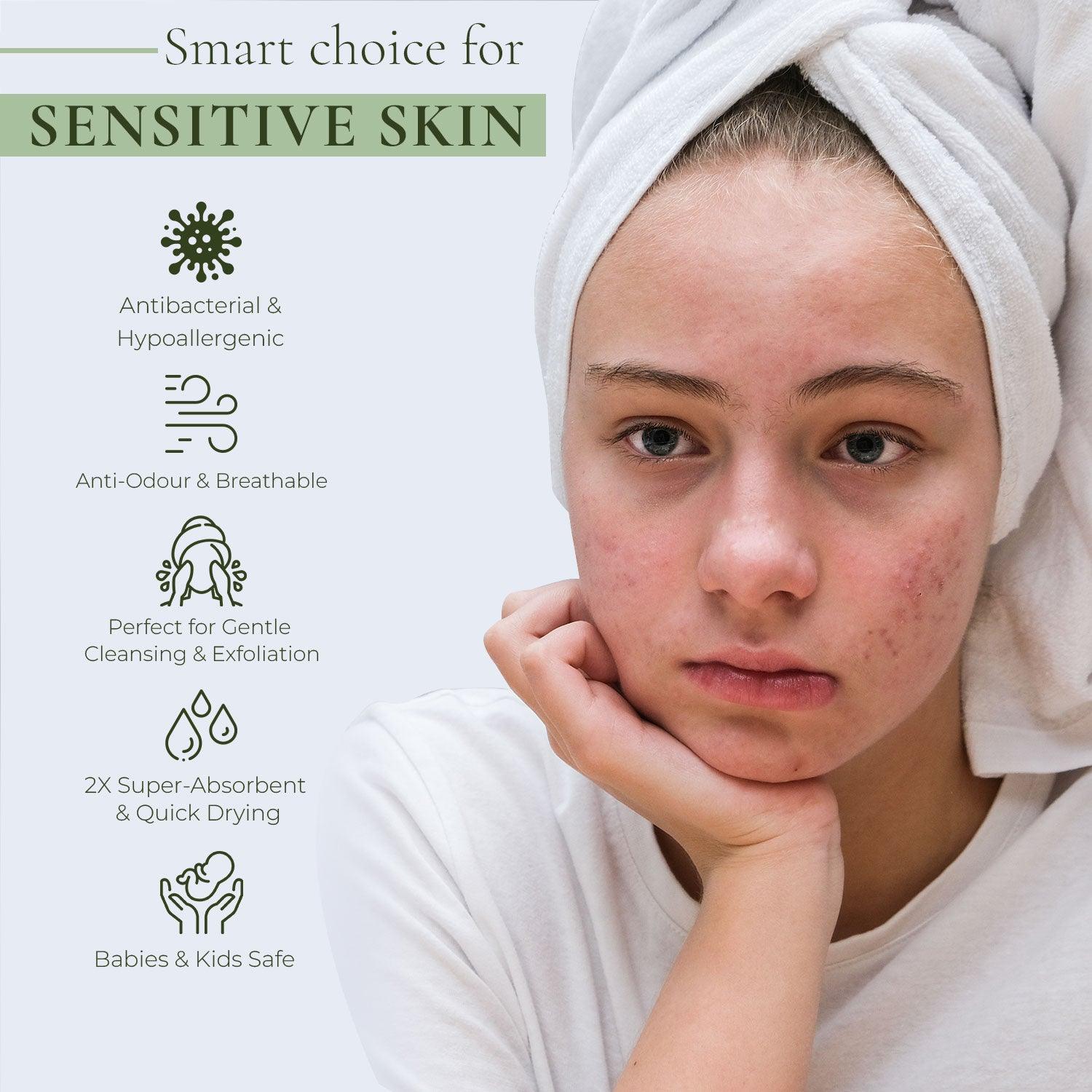 Royal Bamboo 500 GSM Hand Towels | 100% Bamboo, Ultra Soft, Highly Absorbent Eco-Friendly Towels - Rangoli