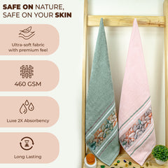 Oriental 450 GSM Bath Towels Set Of 2 | Ultra Soft & Highly Absorbent Towels