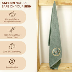 Prima Dream 100% Cotton Bath Towel (Applique Embroidery), 450 GSM