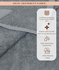 Rangoli Victoria 100% Cotton Bath Towel | Ultra Soft, Super Absorbent Luxurious Towels