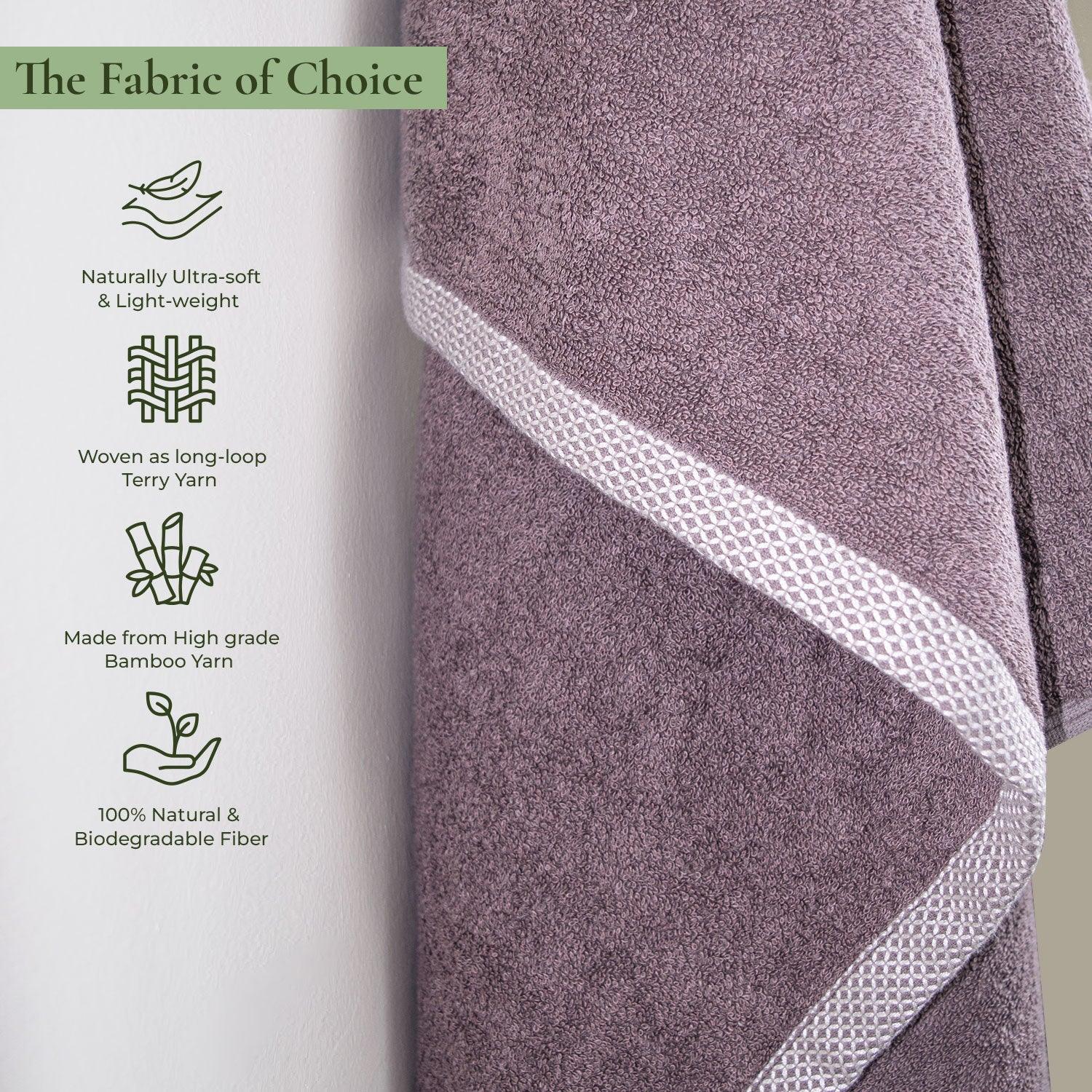Royal Bamboo 500 GSM Hand Towels | 100% Bamboo, Ultra Soft, Highly Absorbent Eco-Friendly Towels - Rangoli