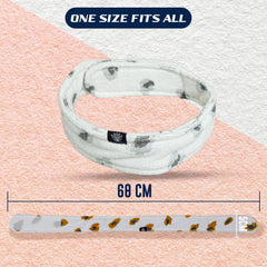 Leopard Print Cotton Hair Wrap | Quick Dry, Absorbent Shower Cap