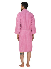 Rangoli Organic Bamboo Bathrobe for Men | Purple