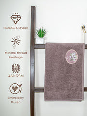 Prima Dream 100% Cotton Bath Towel (Applique Embroidery), 450 GSM