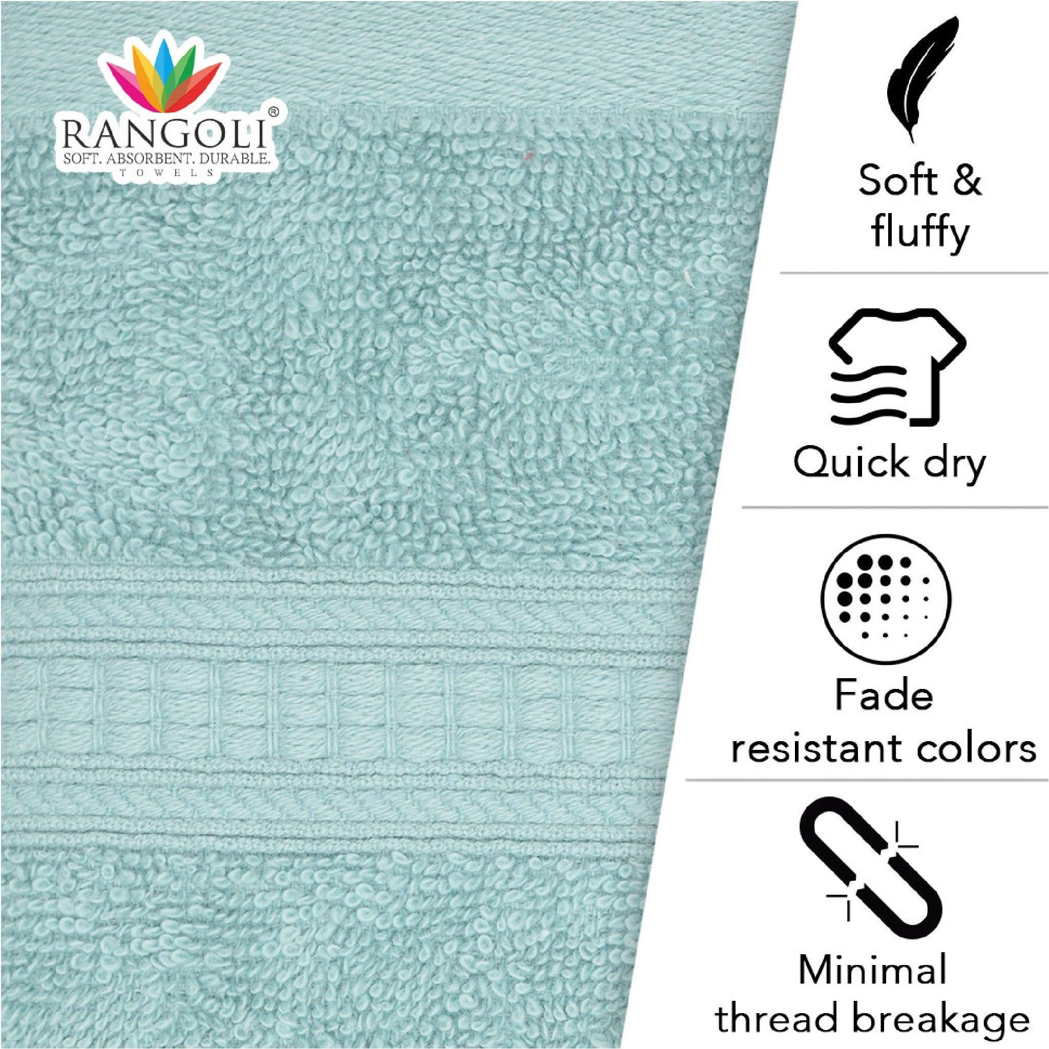 Trio 100% Cotton Hand Towel Set (60x40 CM), 550 GSM - Rangoli