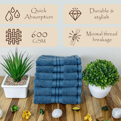 Rangoli Venetion 100% Cotton Face Towel |  Set of 6, 600 GSM