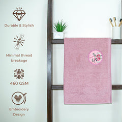 Prima Dream 100% Cotton Bath Towel (Applique Embroidery), 450 GSM