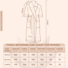Pinstripe Women 450 GSM Cotton Bathrobe