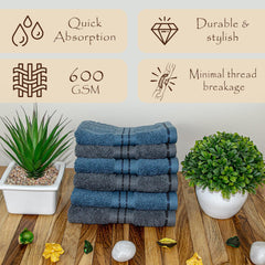 Rangoli Venetion 100% Cotton Face Towel |  Set of 6, 600 GSM