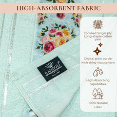 Rangoli Victoria 100% Cotton Hand Towel Set of 3 | Ultra Soft, Super Absorbent Luxurious Towels
