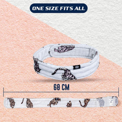 Jaguar Print Cotton Hair Wrap | Quick Dry, Absorbent Shower Cap