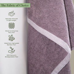 Royal Bamboo 500 GSM Hand Towels Set of 4, Multicolor | 100% Bamboo, Ultra Soft, Highly Absorbent Eco-Friendly Towels