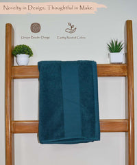 Rangoli Hygra Earthly Egyption Cotton 610 GSM Plush Oversized Bath Sheet (90 x 180 cm)