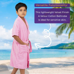 Rangoli Kids Mini Noble Cotton Bathrobe 400 GSM for Girl and Boys