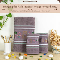 Regal 460 GSM Towel Set Of 3 | Ultra Soft & Highly Absorbent Towels