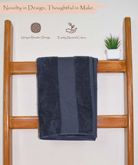 Rangoli Hygra Earthly Egyption Cotton 610 GSM Plush Oversized Bath Sheet (90 x 180 cm)