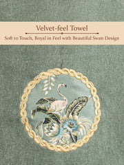 Prima Dream 100% Cotton Towel Set of 3 (Applique Embroidery), 450 GSM