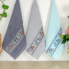 Royal Designed Rajvanshi 440 GSM Cotton Hand Towels , Set of 3