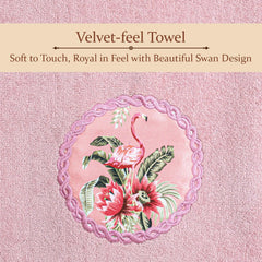 Prima Dream 100% Cotton Bath Towel (Applique Embroidery), 450 GSM