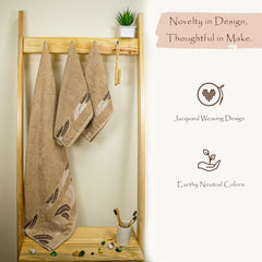 Rangoli Morgan 470 GSM 100% Cotton Towel Set of 3 (1 Bath & 2 Hand )