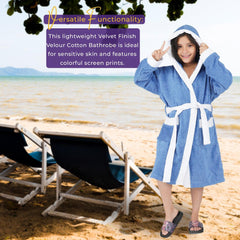 Rangoli Noble Kids Cotton Bathrobes 400 GSM for Girls and Boys