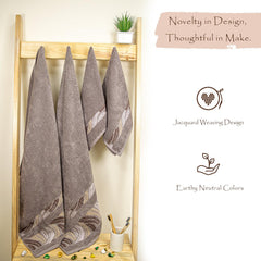 Rangoli Morgan 470 GSM 100% Cotton Towel Set of 4 (2 Bath & 2 Hand )