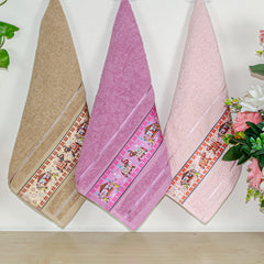 Royal Designed Rajvanshi 440 GSM Cotton Hand Towels , Set of 3