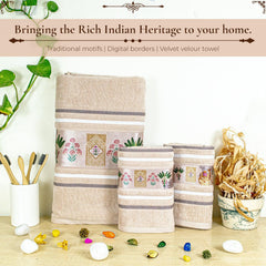 Regal 460 GSM Towel Set Of 3 | Ultra Soft & Highly Absorbent Towels