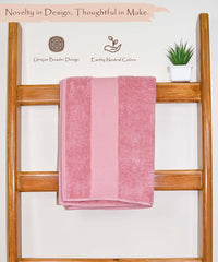 Rangoli Hygra Earthly Egyption Cotton 610 GSM Plush Oversized Bath Sheet (90 x 180 cm)