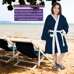 Rangoli Noble Kids Cotton Bathrobes 400 GSM for Girls and Boys