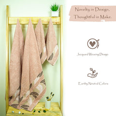 Rangoli Morgan 470 GSM 100% Cotton Towel Set of 4 (2 Bath & 2 Hand )