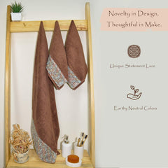 Sunshine 550 GSM Cotton Towel Set of 3 | Ultra Soft, Extra Absorbent Luxurious Towels