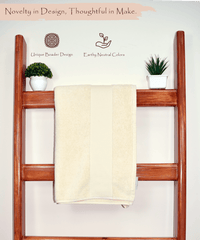 Rangoli Hygra Earthly Egyption Cotton 610 GSM Plush Oversized Bath Sheet (90 x 180 cm)